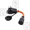 Ac Works 1FT 50 Amp 14-50 Piggy-Back Plug to Household 15/20 Amp Connector Adapter Cord PB1450520 - alternate 4